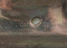 Ezüst (Ag) tálca, jelzett, 16,5x13,5cm, nettó: 95g