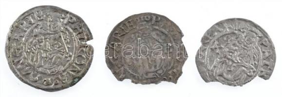 1560-1571. 3db-os, sérült Ag dénártétel T:2-3