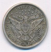 Amerikai Egyesült Államok 1892O 1/4$ Ag "Barber" T:2- karc USA 1892O 1/4 Dollar Ag "B...