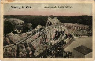 1909 Wien, Vienna, Bécs; Venedig in Wien. Amerikanische Scenic Railway. B.K.W.I. 2001-7. (EB)