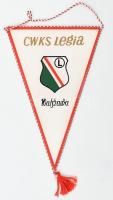 CWKS Legia Warszawa lengyel futball zászló, 30,5x20 cm / Polish football club flag