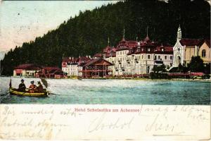 1905 Achensee (Tirol), Hotel Scholastika. Kunstdruckerei Gebr. Isenbeck (EK)
