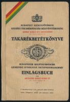 cca 1930-1945 3 db takarékbetétkönyv (Budapest Székesfővárosi Községi Takarékpénztár Rt., Pesti Magy...
