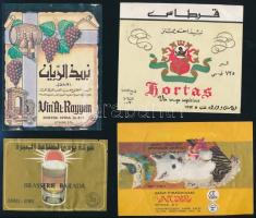 4 db arab (szír) italcímke + szovjet csokoládé címke