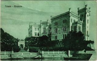 1920 Trieste, Trieszt; Miramare / castle (EK)