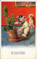 Der neueste Punchball / The newest punchball Bonzo dog with cactus. B.K.W.I. XXV-2. s: F. Charles