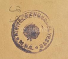 Szász Endre (1926-2003): Férfi fej, 1960-as évek. Olaj, papír, jelzett. Hátoldalán Magyar Nemzeti Ga...