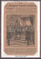 1898 Az 1848-as törvények ünnepélyes szentesítése, a Budapest c. újság húsvéti melléklete, 1898. ápr. 10. szám címlapja