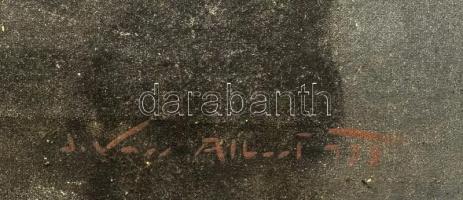 Vass Albert (1896-1969): Art deco hölgy, 1930-as évek. Olaj, vászon, jelzett, 50×70 cm