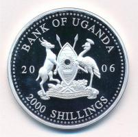 Uganda 2006. 2000Sh Ag "A labdarúgás halhatatlanjainak csarnoka - Bulgária, 1990-es évek / Hris...