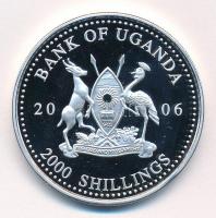 Uganda 2006. 2000Sh Ag "A labdarúgás halhatatlanjainak csarnoka - Olaszország 1960-as évek / Gi...