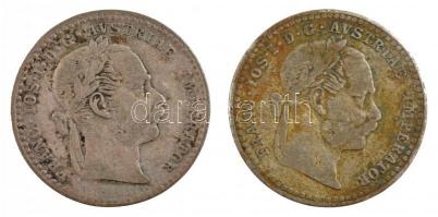 Ausztria 1868. 10kr Ag "Ferenc József" + 1869. 10kr Ag "Ferenc József" T:2,2- pa...