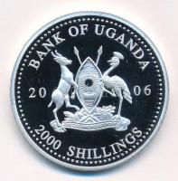Uganda 2006. 2000Sh Ag "A labdarúgás halhatatlanjainak csarnoka - Hollandia 1970-es évek / Joha...