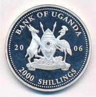 Uganda 2006. 2000Sh Ag "A labdarúgás halhatatlanjainak csarnoka - Magyarország 1950-es évek / P...