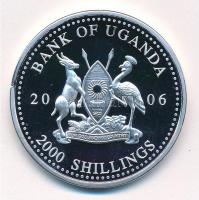 Uganda 2006. 2000Sh Ag "A labdarúgás halhatatlanjainak csarnoka - Spanyolország 2000-es évek / ...