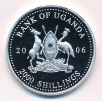 Uganda 2006. 2000Sh Ag "A labdarúgás halhatatlanjainak csarnoka - Olaszország 1990-es évek / Fr...