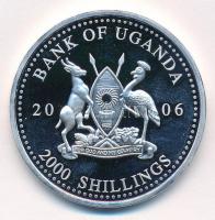 Uganda 2006. 2000Sh Ag "A labdarúgás halhatatlanjainak csarnoka - Brazília 2000-es évek / Ronal...