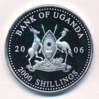 Uganda 2006. 2000Sh Ag "A labdarúgás halhatatlanjainak csarnoka - Brazília 2000-es évek / Rober...