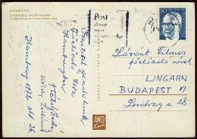 Káldy Zoltán református püspök szignált képeslapja