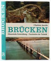 Jurecka, Charlotte: Brücken. Historische Entwicklung - Faszination der Technik. Wien-München, 1986, Anton Schroll & Co. Gazdag képanyaggal illusztrálva. Német nyelven. Kiadói egészvászon-kötés, kissé szakadt kiadói papír védőborítóban.