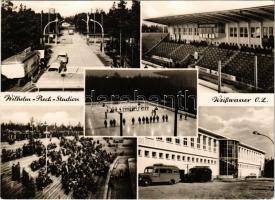 1961 Weisswasser, Weißwasser/O.L.; Wilhelm-Pieck-Stadion. Eishockeyspiel DDR-Canada am 24. 2. 1961. / ice hockey stadium, winter sport (EK)