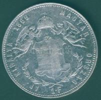 1869Gy.F. 1Ft Ag T:3+/3 apró ph