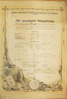 1923 Dekoratív nagyméretű bizonyítvány