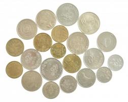 21db-os jugoszláv, szerb, horvát és bosnyák érmetétel T:vegyes 21pcs coin lot from Yugoslavia, Serbia, Croatia and Bosnia Hercegovina érmetétel T:vegyes