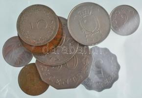 Málta 1972-1998. 5m-50c (10xklf) T:2 Malta 1972-1998. 5 Mills - 50 Cents (10xdiff) C:XF