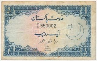 Pakisztán 1964-1972. 1R T:III Pakistan 1964-1972. 1 Rupee C:F Krause P# 9A