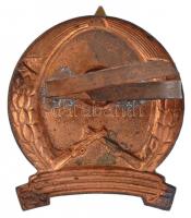 ~1970-1980. Rendőr sapkajelvény, zománcozott bronz jelvény (34x29mm) T:1-,2