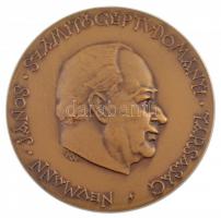 Madarassy Walter (1909-1994) 1994. Neumann János Számítógéptudományi Társaság bronz emlékérem, hátoldalon gravírozással, eredeti tokban (70mm) T:1-