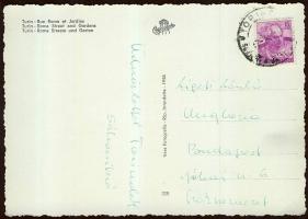 Sákovitsné Dömölky Lídia olimpikon szignált képeslapja