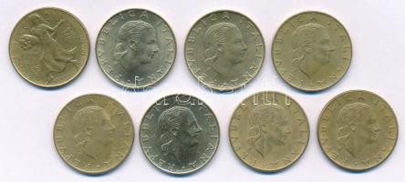 Olaszország 1978-1995. 200L (8xklf, közte 4db forgalmi emlékpénz) T:2,2-
Italy 1978-1995. 200 Lire ...