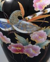 Herendi Koszorúsné?? Madaras váza, apró kopásnyomokkal, masszába nyomott Herend, m: 25 cm