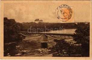 1924 Falkenberg, Järnvägsbron / bridge. TCV card