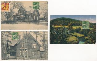 3 db RÉGI svéd képeslap / 3 pre-1945 Swedish postcards