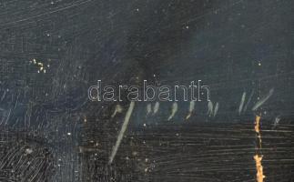 Murin Vilmos (1891-1952): Rózsás csendélet. Olaj, vászon, jelzett, sérült. Dekoratív, kissé sérült f...