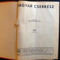 1935 A Magyar Cserkész 1935-36-os évfolyamai bekötve (kötés sérült, néhány lap sérült, de hiánytalan )
