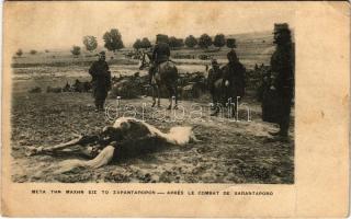 1913 Apres le combat de Sarantaporo / Greek military, after the Battle of Sarantaporo (1912) (fa)