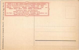 Grein an der Donau. Ertse k.k. priv. Donau-Dampfschiffahrts-Gesellschaft s: Fritz Lach (EK)