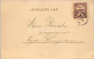 1900 Lady and officer at the ball. Kosmos Műintézet 193. litho s: Geiger R