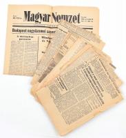 1956 10 db újság az 56-os forradalom idejéből (Népakarat, Népszava, Magyar Honvéd, Magyar Nemzet, stb.), vegyes állapotban
