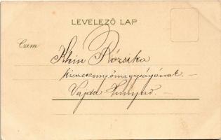 1900 Melyik a legszebb? Szecessziós művészlap hölgyekkel / Art Nouveau lady art postcard. litho (EK)