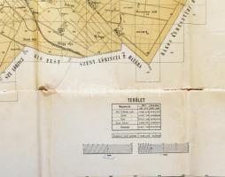 1895 Budapest övezeti beosztása. Az építésügyi szabályzathoz tartozó térkép. Rajzolta: Dobrzyniecki ...