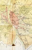 1895 Budapest övezeti beosztása. Az építésügyi szabályzathoz tartozó térkép. Rajzolta: Dobrzyniecki ...