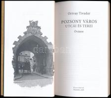 Ortvay Tivadar: Pozsony város utcái és terei. Óváros. Pozsony, 2008, Kalligram. Számos fekete-fehér ...