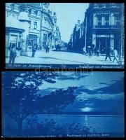 1929 2db kékesszínű fotó Rostock-ról