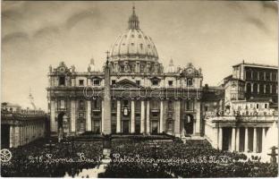 Roma, Rome; Bas. di S. Pietro Incoronazione di S.S. Pio XI / the coronation of Pope Pius XI (non PC)