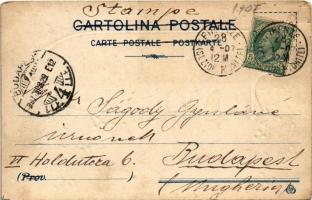 1907 Da Firenze, paese dei fiori, dell'arte e della poesia, i miei cordiali saluti / Italian gr...